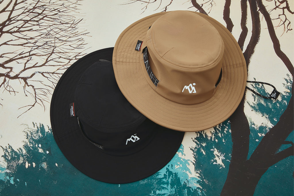 Waterproof wide-brimmed fisherman hat for a countryside trip