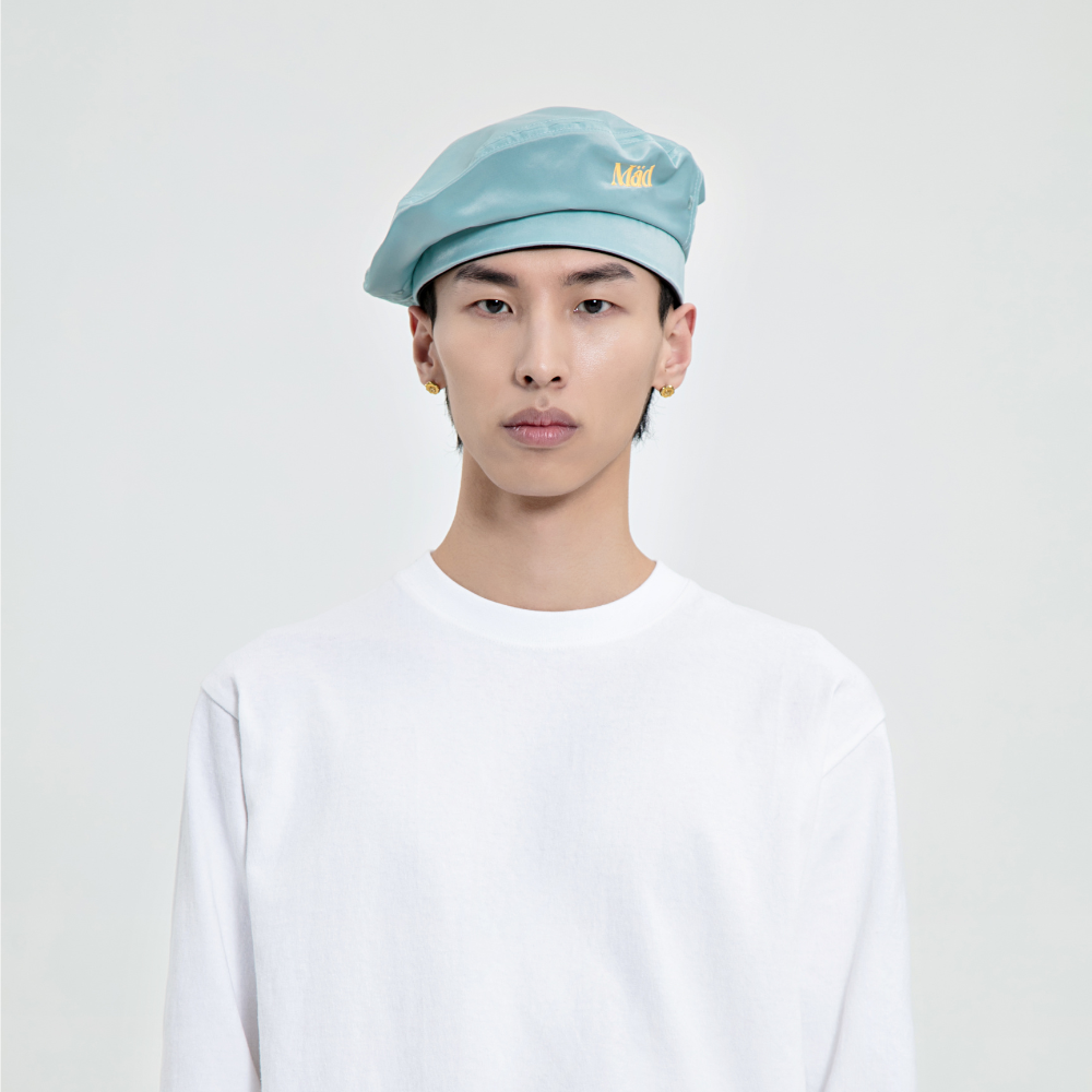 Mini Beret mini logo」Satin Beret – the MAD HATcher